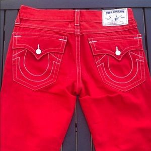 Red true religion jeans